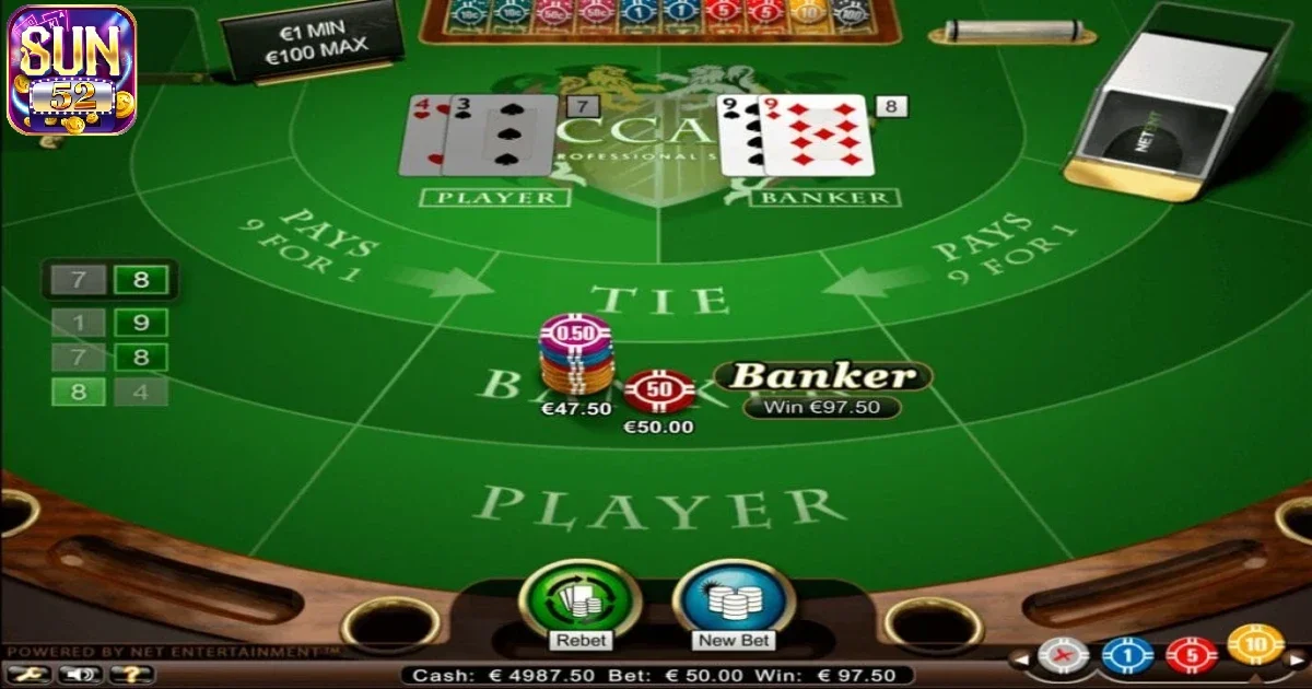 Chinh phục game bài Baccarat Sun52 đổi thưởng cực hấp dẫn 3 Mẹo chơi game bài Baccarat Sun52 dễ thắng lớn