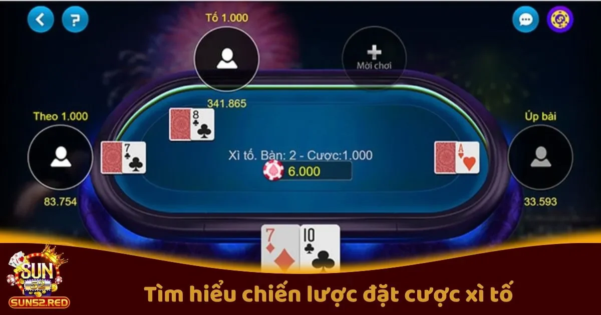 Tìm Hiểu Chiến Lược Đặt Cược Xì Tố Chi Tiết Trên Sun52 2 Chiến Lược Đặt Cược Xì Tố Giúp Bạn Tăng Tỷ Lệ Thắng
