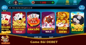 Game Bài DEBET Trên Sun52 – Có Gì Hấp Dẫn Người Chơi?